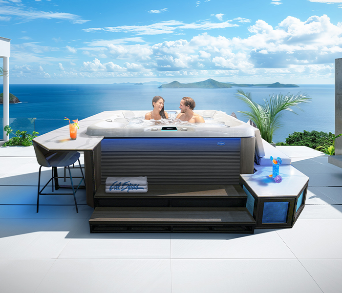 Calspas hot tub being used in a family setting - Wheaton